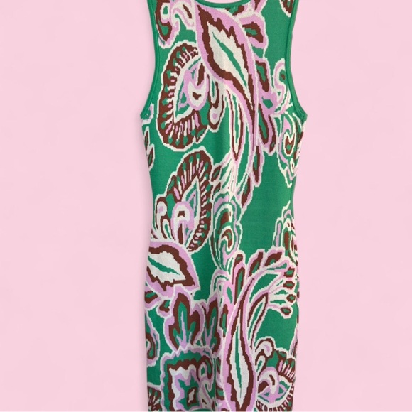 MINKPINK Green and Pink Patterned Dress - Picture 3 of 4